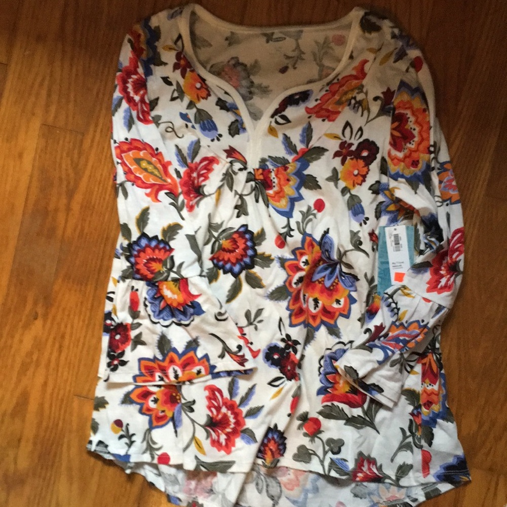 Girls flowered print top